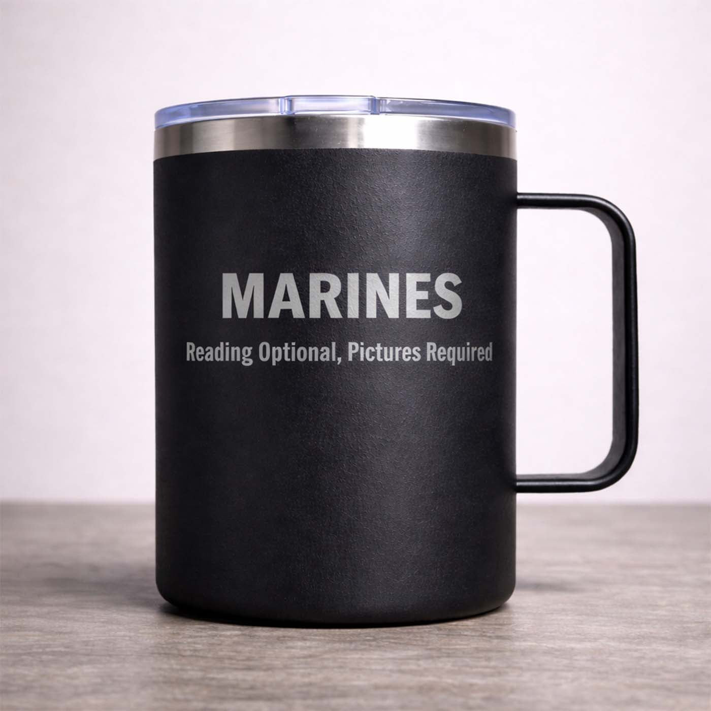 Marines. Reading Optional, Pictures Required