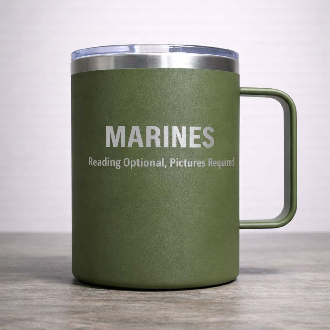 Marines. Reading Optional, Pictures Required
