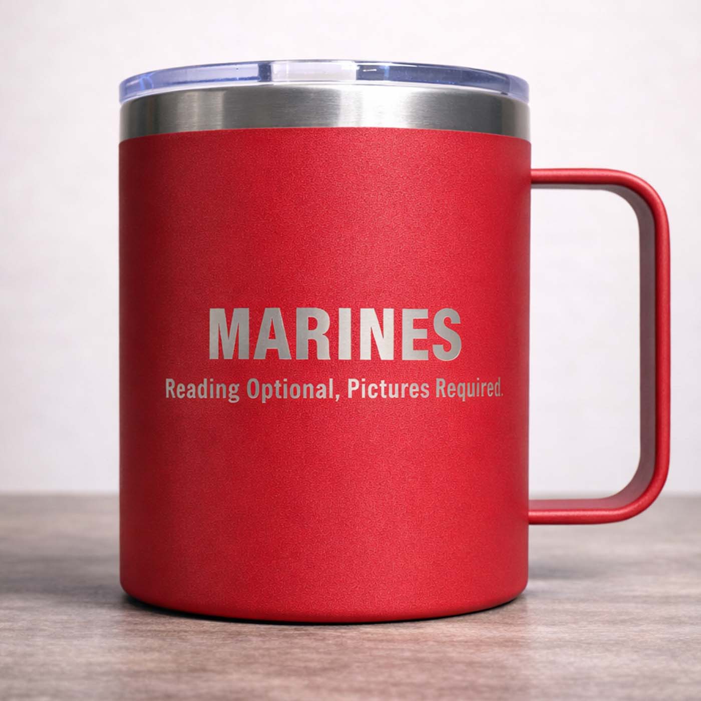 Marines. Reading Optional, Pictures Required
