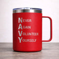 NEVER AGAIN VOLUNTEER YOURSELF