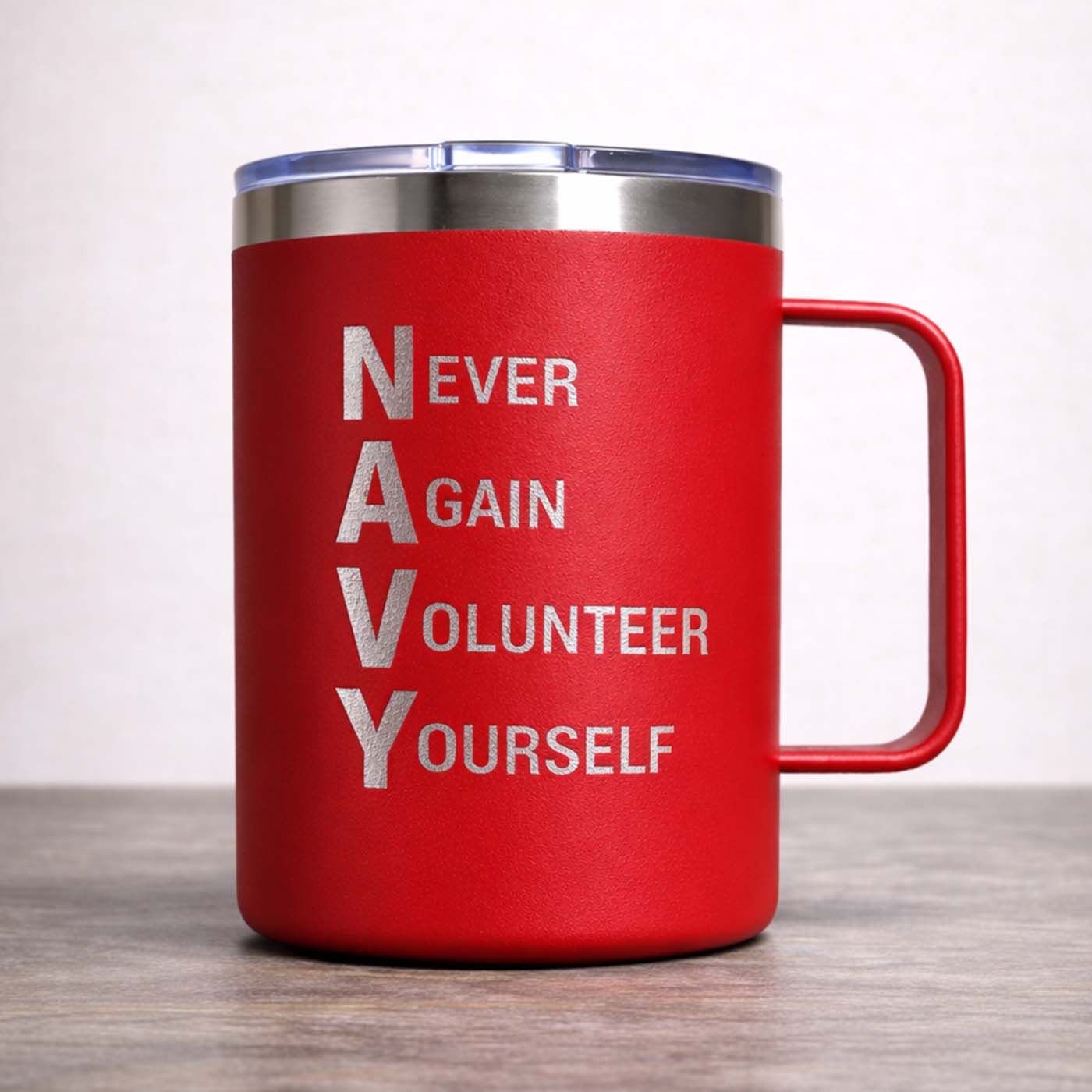 NEVER AGAIN VOLUNTEER YOURSELF